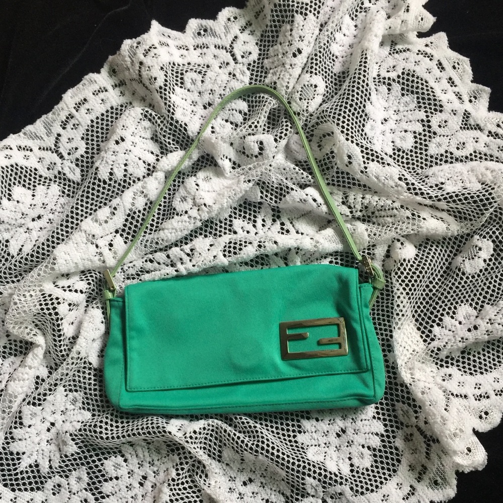 Vintage Fendi baguette mini shoulder bag handbag